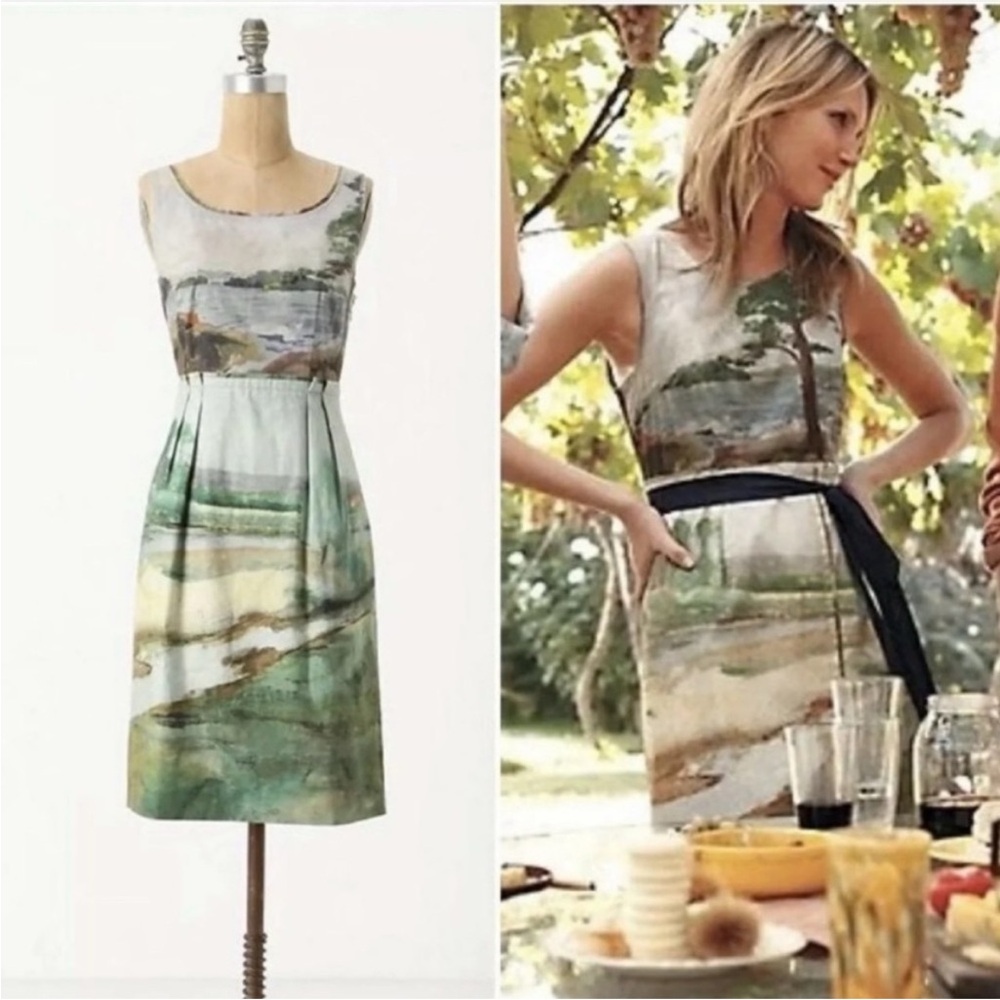 Anthropologie Odille landscape dress